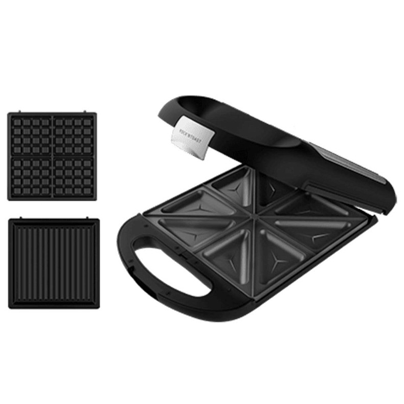 фото Мультимейкер (Бутербродниця-Вафельниця-Гриль) Cecotec Rock’nToast Family 3in1 (CCTC-03112)